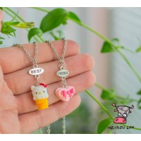 Кулон для двоих друзей "Best Friends. Сладкий десерт" 